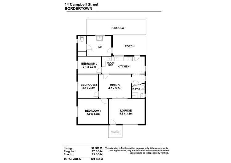 Floorplan of Homely house listing, 14 Campbell Street, Bordertown SA 5268