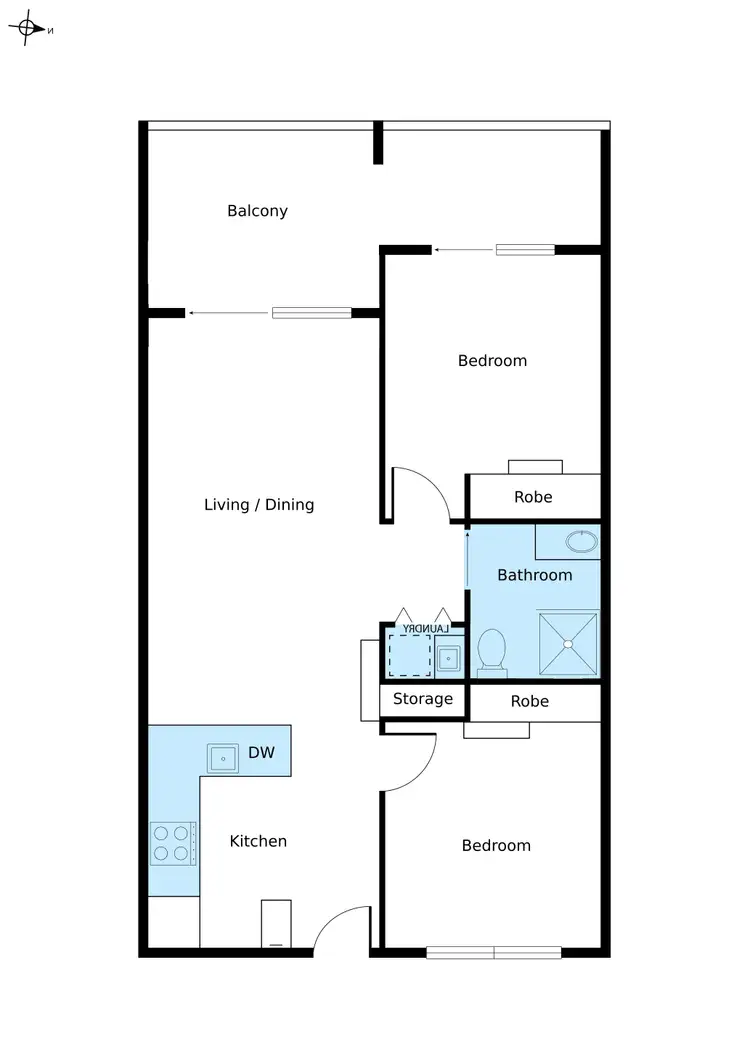 Floorplan of Homely unit listing, 165/1B Sporting Drive, Thuringowa Central QLD 4817