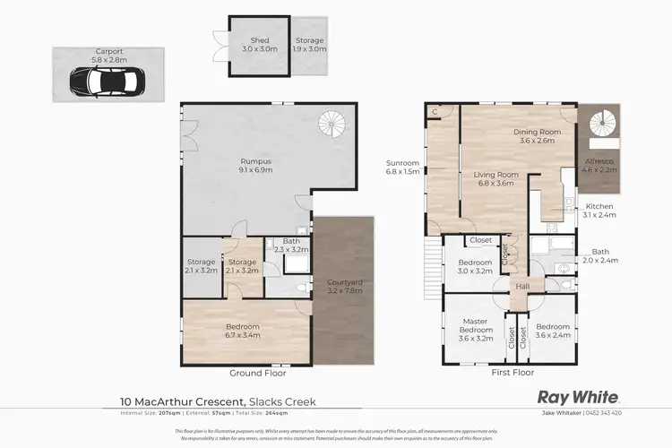 Floorplan of Homely house listing, 10 Macarthur Crescent, Slacks Creek QLD 4127