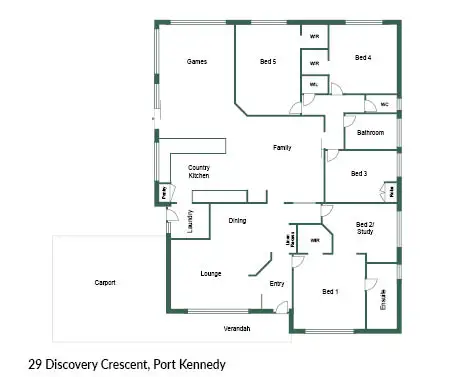 Floorplan of Homely house listing, 29 Discovery Crescent, Port Kennedy WA 6172