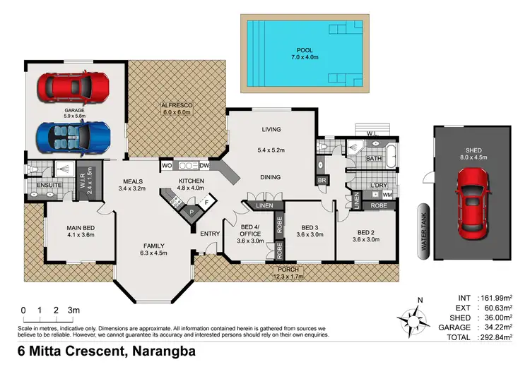 Floorplan of Homely house listing, 6 Mitta Crescent, Narangba QLD 4504