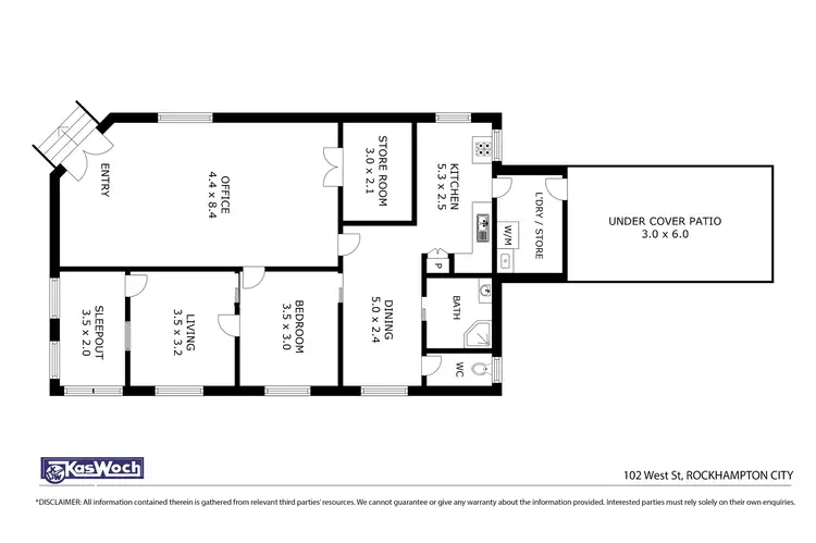 Floorplan of Homely house listing, 102 West Street, The Range QLD 4700