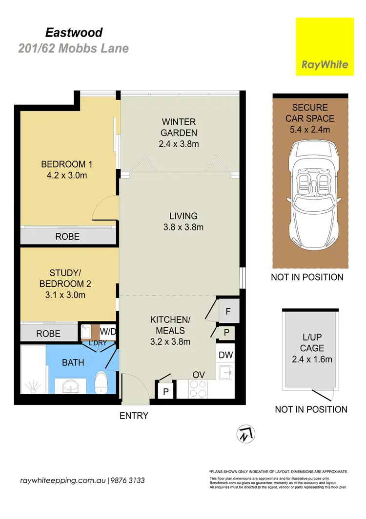 Floorplan of Homely apartment listing, 201/62 Mobbs Lane, Eastwood NSW 2122