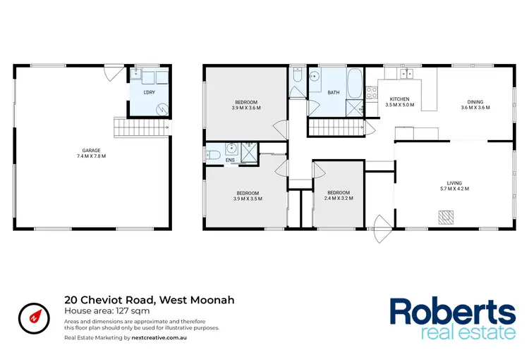 Floorplan of Homely house listing, 20 Cheviot Road, West Moonah TAS 7009