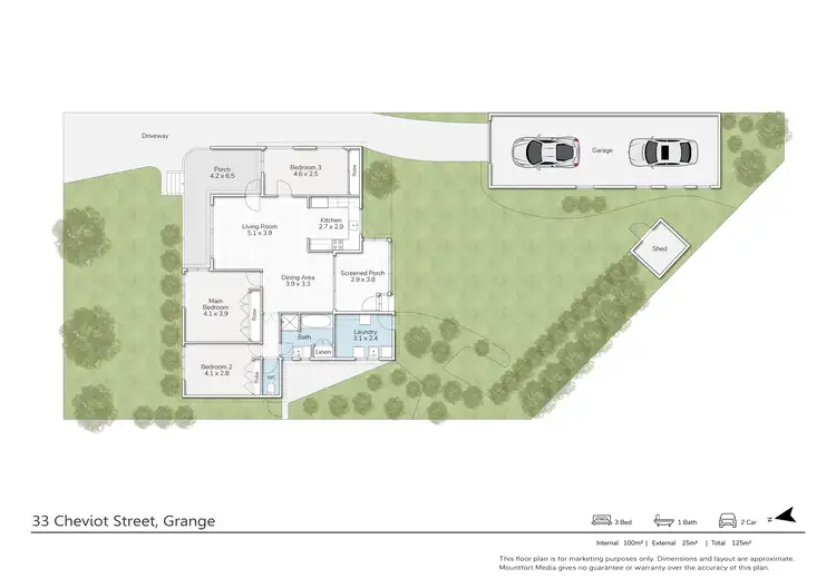 Floorplan of Homely house listing, 33 Cheviot Street, Grange QLD 4051