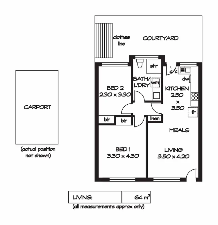 Floorplan of Homely unit listing, 11/17 Price Avenue, Klemzig SA 5087