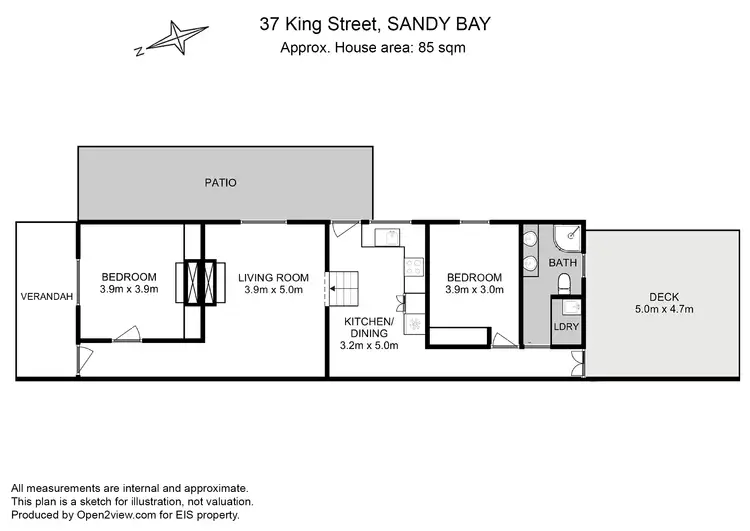 Floorplan of Homely house listing, 37 King Street, Sandy Bay TAS 7005