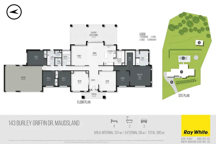 Floorplan of Homely rural property listing, 143 Burley Griffin Drive, Maudsland QLD 4210
