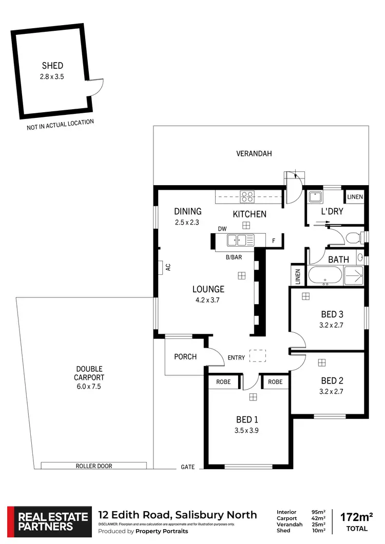 Floorplan of Homely house listing, 12 Edith Road, Salisbury North SA 5108