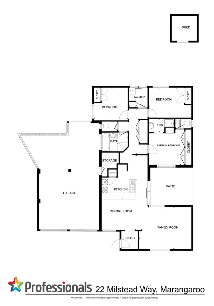 Floorplan of Homely house listing, 22 Milstead Way, Marangaroo WA 6064