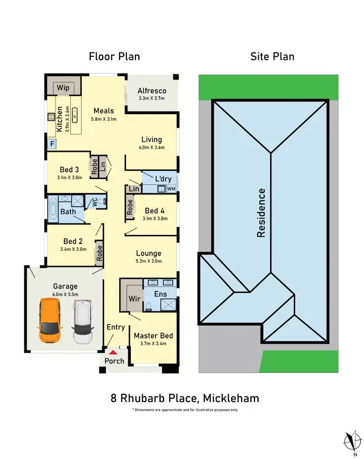 Floorplan of Homely house listing, 8 Rhubarb Place, Mickleham VIC 3064