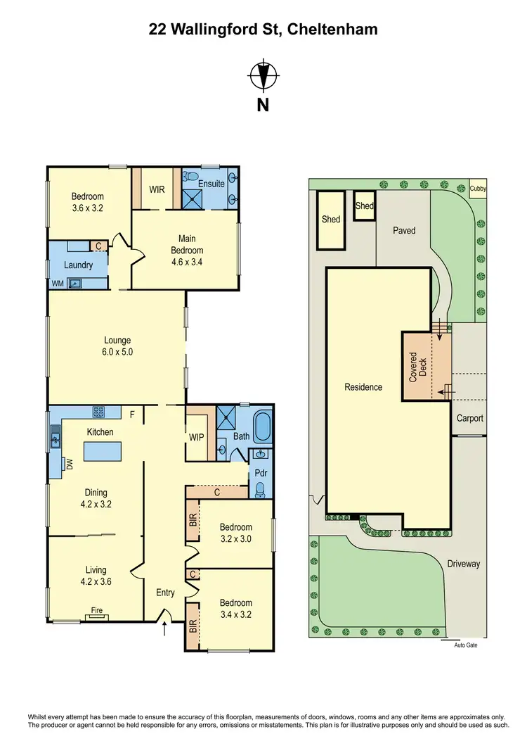 Floorplan of Homely house listing, 22 Wallingford Street, Cheltenham VIC 3192