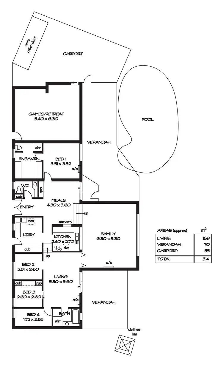 Floorplan of Homely house listing, 73 Eyre Crescent, Valley View SA 5093