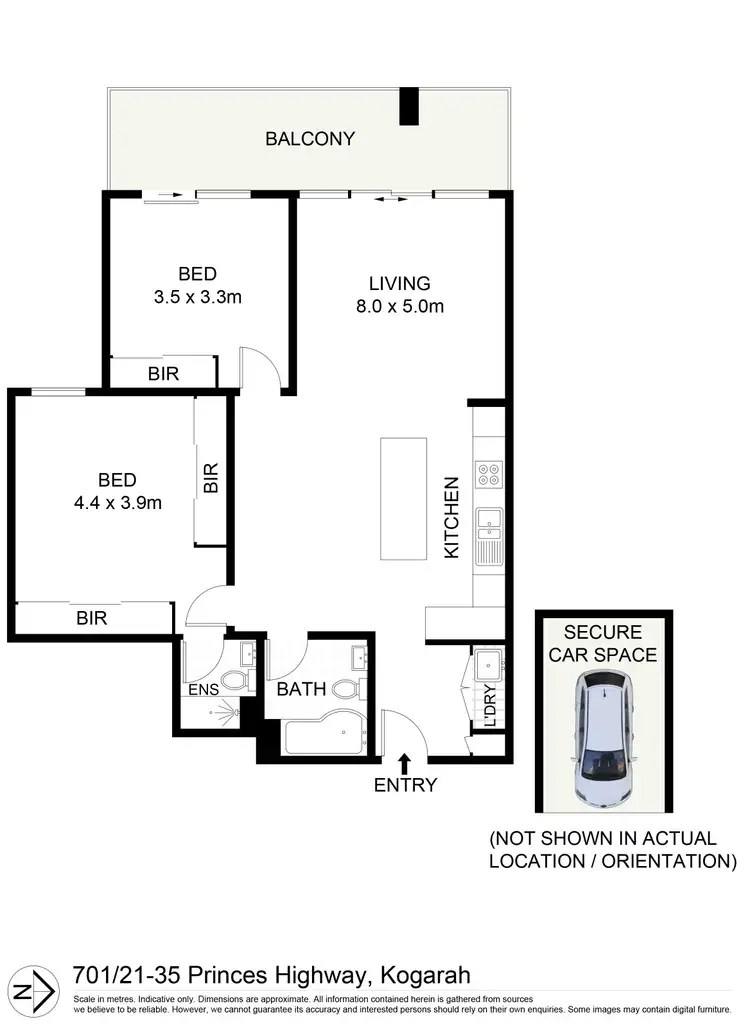 Floorplan of Homely apartment listing, 701/21-35 Princes Highway, Kogarah NSW 2217