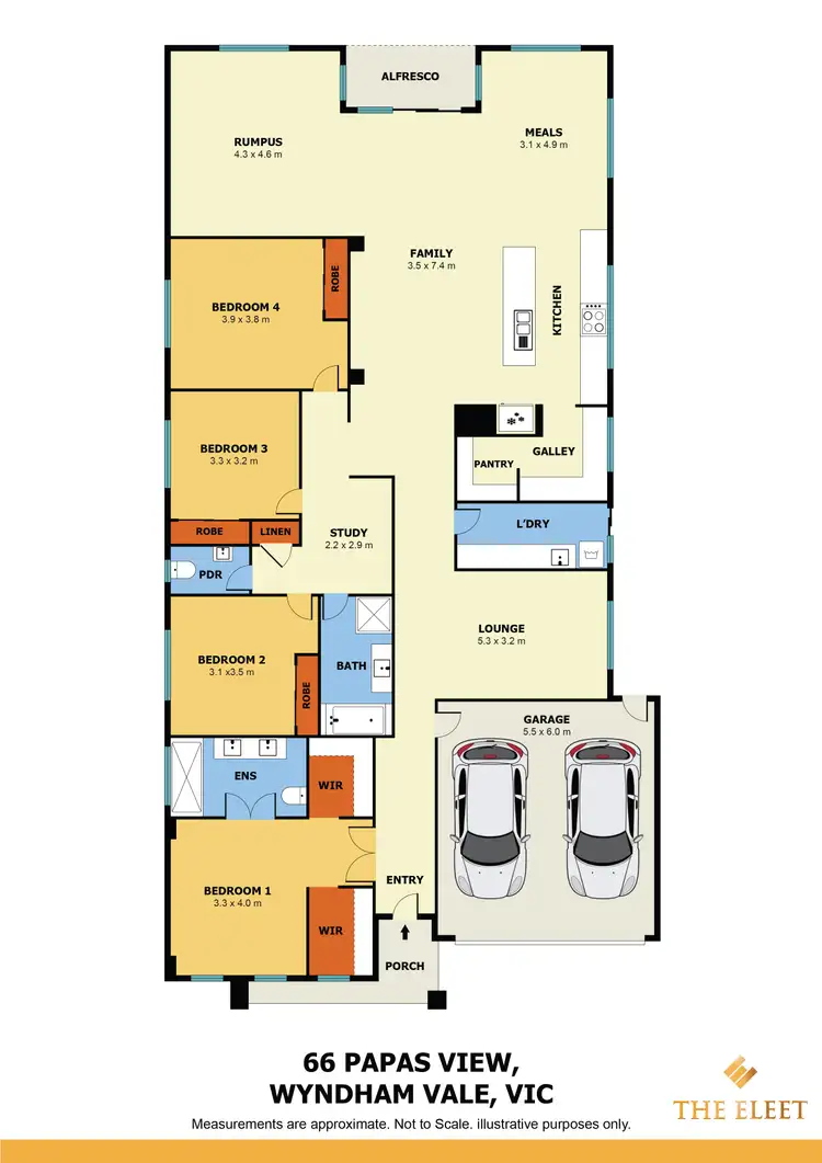 Floorplan of Homely house listing, 66 Papas View, Wyndham Vale VIC 3024