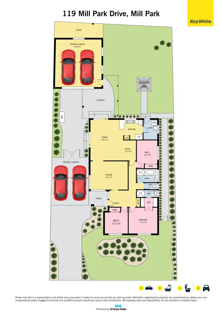 Floorplan of Homely house listing, 119 Mill Park Drive, Mill Park VIC 3082