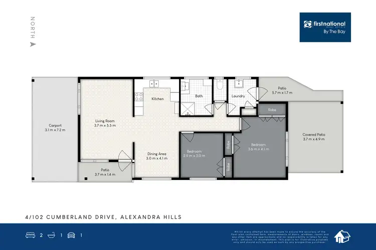Floorplan of Homely unit listing, 4/102-104 Cumberland Drive, Alexandra Hills QLD 4161