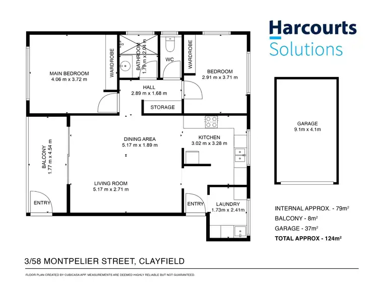 Floorplan of Homely apartment listing, 3/58 Montpelier Street, Clayfield QLD 4011