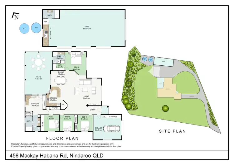 Floorplan of Homely house listing, 456 Mackay Habana Road, Nindaroo QLD 4740