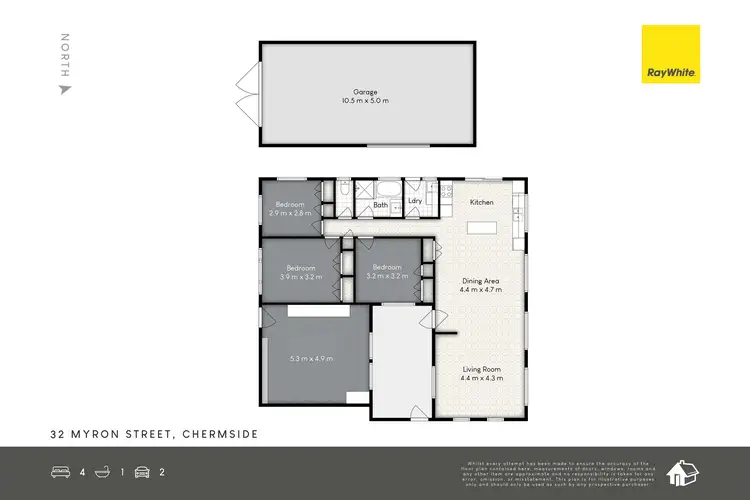 Floorplan of Homely house listing, 32 Myron Street, Chermside QLD 4032