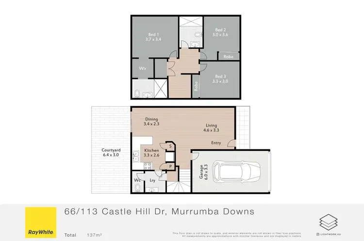 Floorplan of Homely townhouse listing, 66/113 Castle Hill Drive, Murrumba Downs QLD 4503