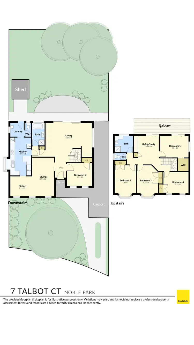 Floorplan of Homely house listing, 7 Talbot Court, Noble Park VIC 3174