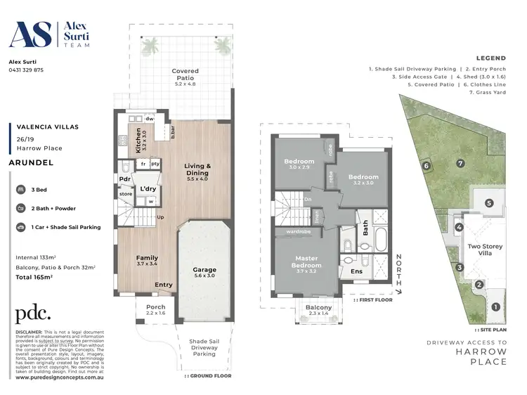 Floorplan of Homely townhouse listing, 26/19 Harrow Place, Arundel QLD 4214