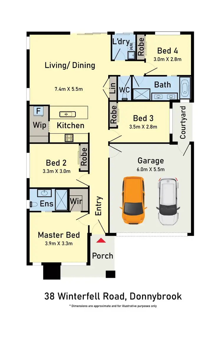 Floorplan of Homely house listing, 48 Winterfell Road, Donnybrook VIC 3064
