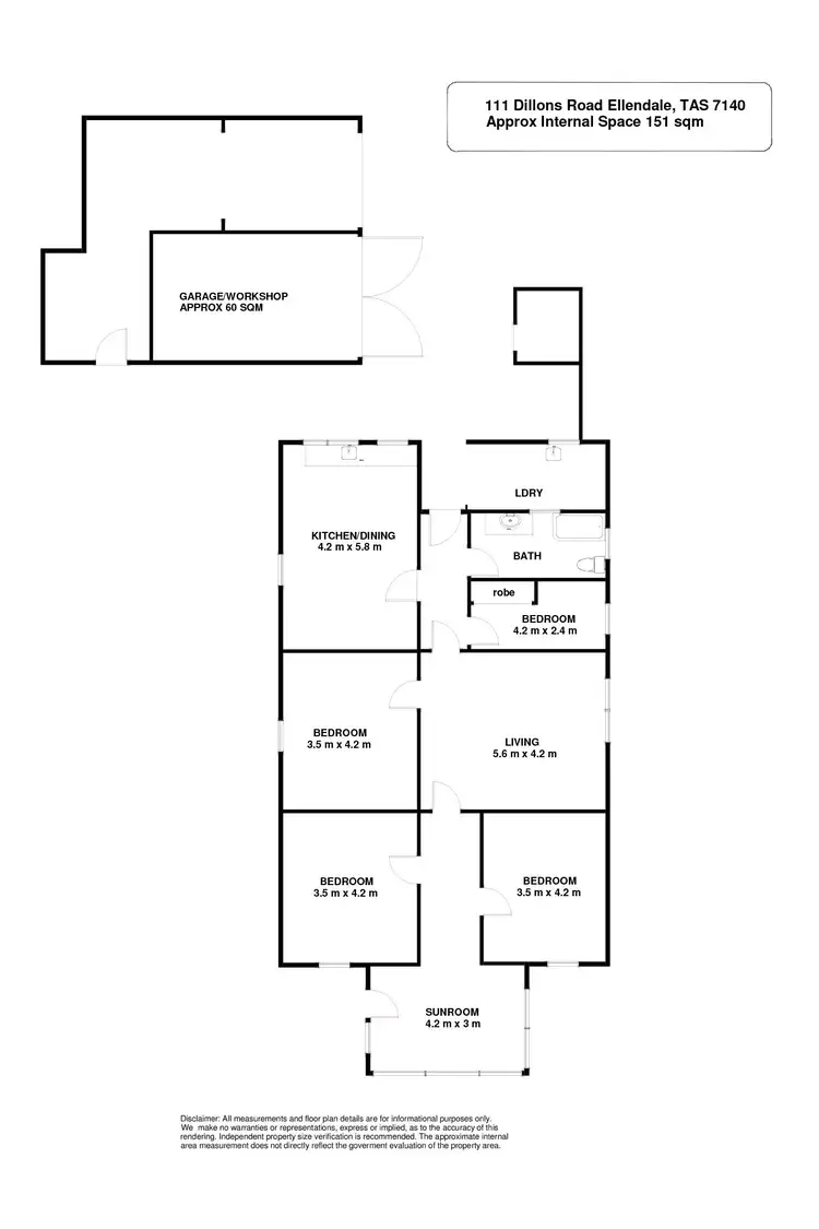 Floorplan of Homely house listing, 111 Dillons Road, Ellendale TAS 7140