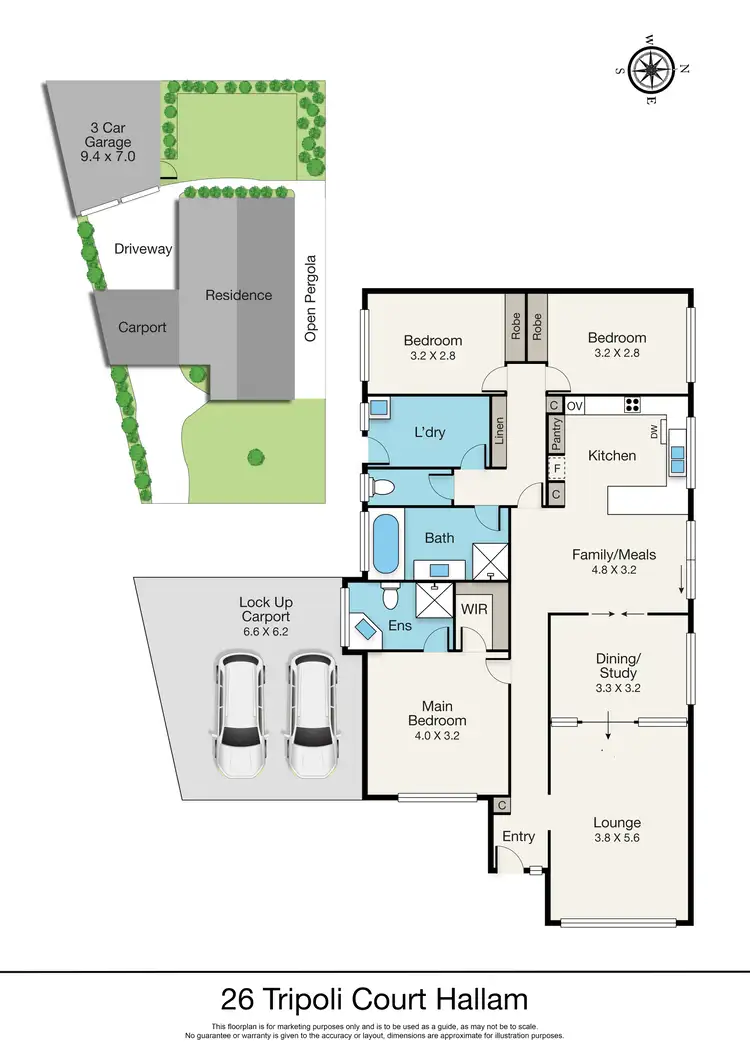 Floorplan of Homely house listing, 26 Tripoli Court, Hallam VIC 3803