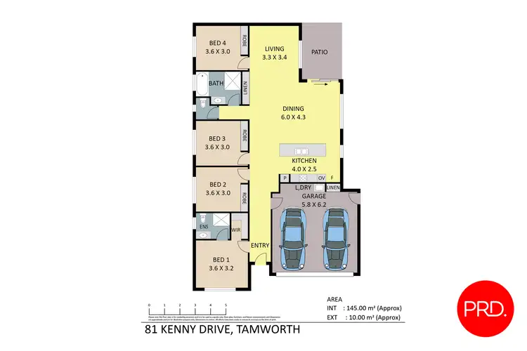 Floorplan of Homely house listing, 81 Kenny Drive, Tamworth NSW 2340