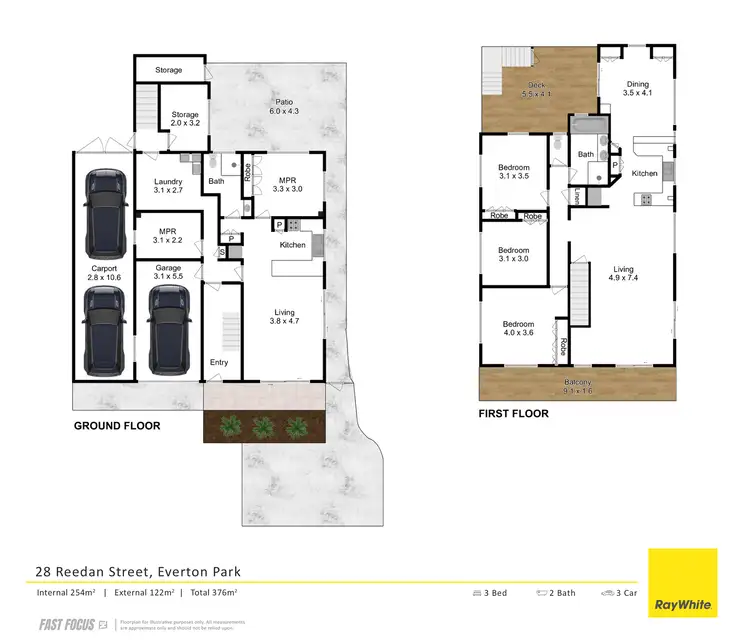 Floorplan of Homely house listing, 28 Reedan Street, Everton Park QLD 4053