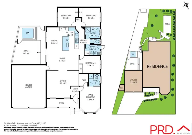 Floorplan of Homely house listing, 14 Mansfield Avenue, Mount Clear VIC 3350