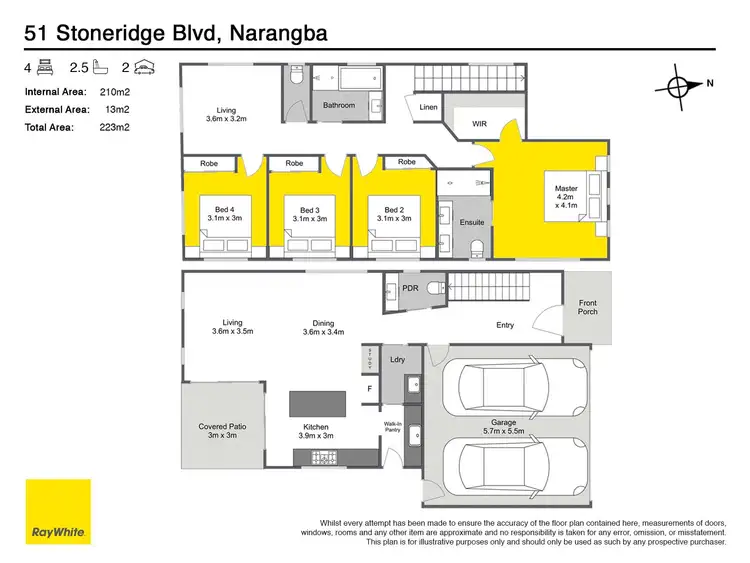 Floorplan of Homely house listing, 51 Stone Ridge Boulevard, Narangba QLD 4504
