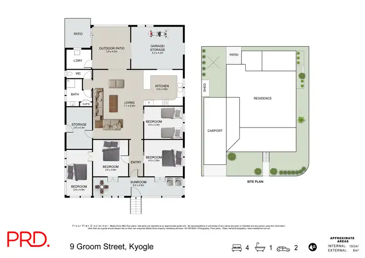 Floorplan of Homely house listing, 9 Groom Street, Kyogle NSW 2474