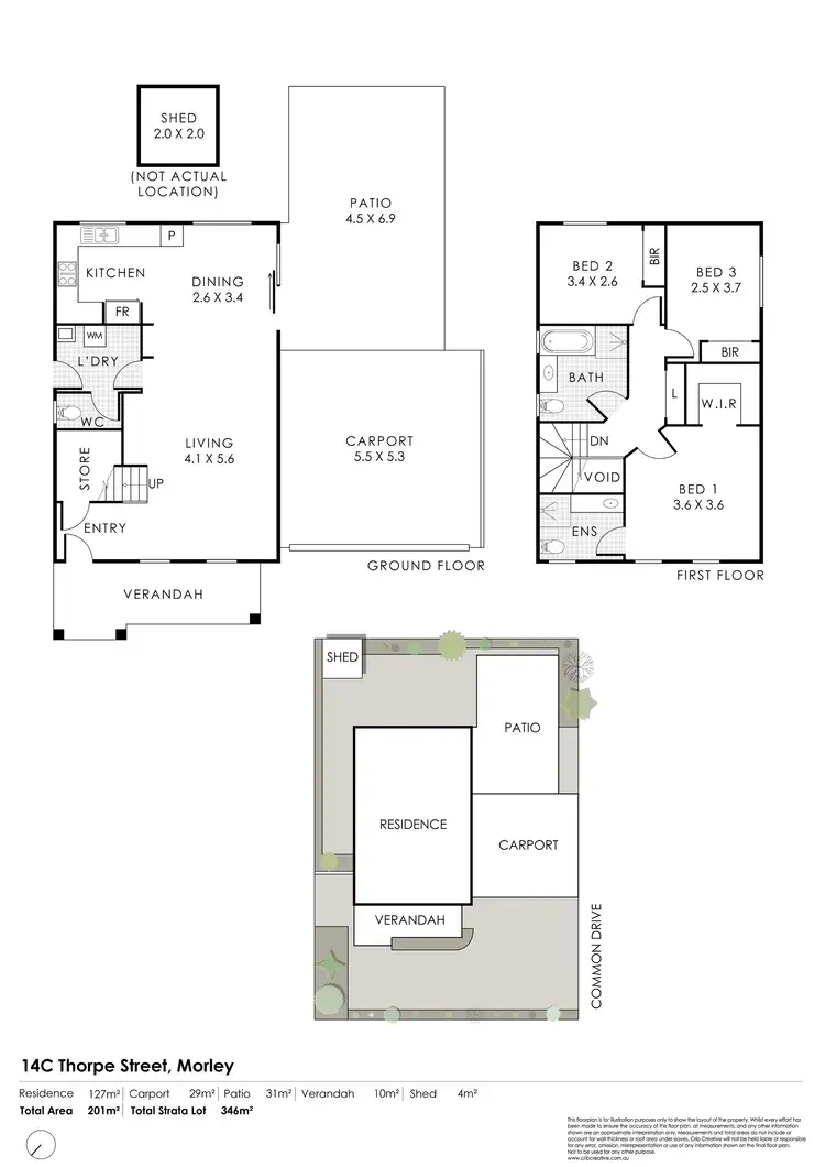 Floorplan of Homely house listing, 14C Thorpe Street, Morley WA 6062