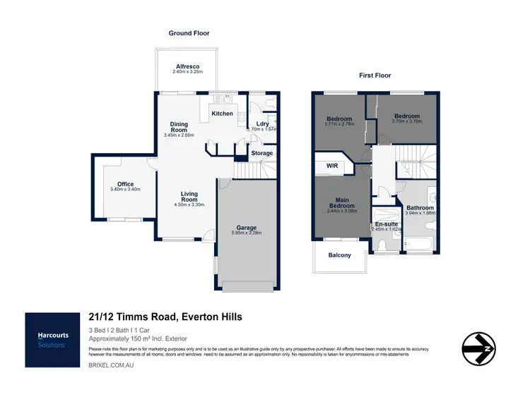 Floorplan of Homely townhouse listing, 21/12 Timms Road, Everton Hills QLD 4053