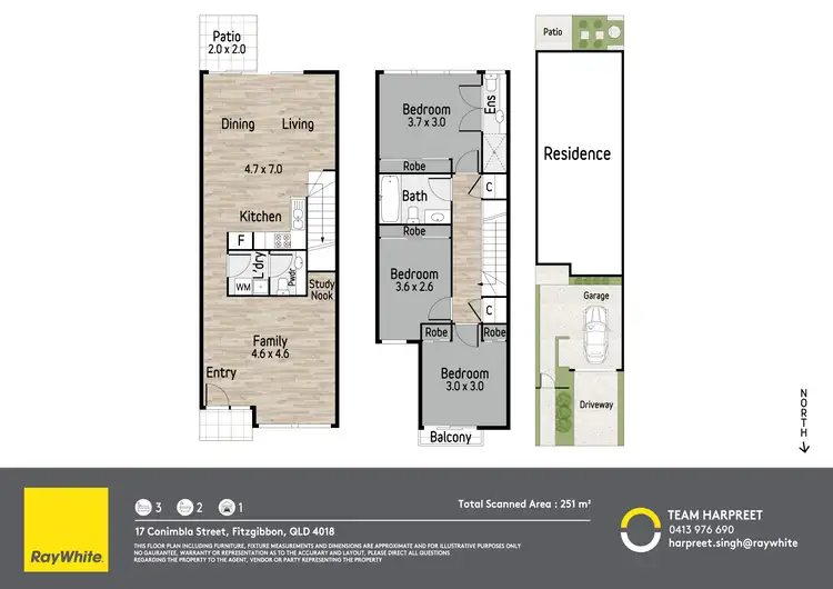 Floorplan of Homely house listing, 17 Conimbla Street, Fitzgibbon QLD 4018