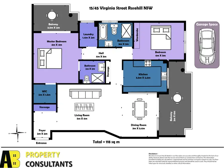 Floorplan of Homely unit listing, 15/45-55 Virginia Street, Rosehill NSW 2142