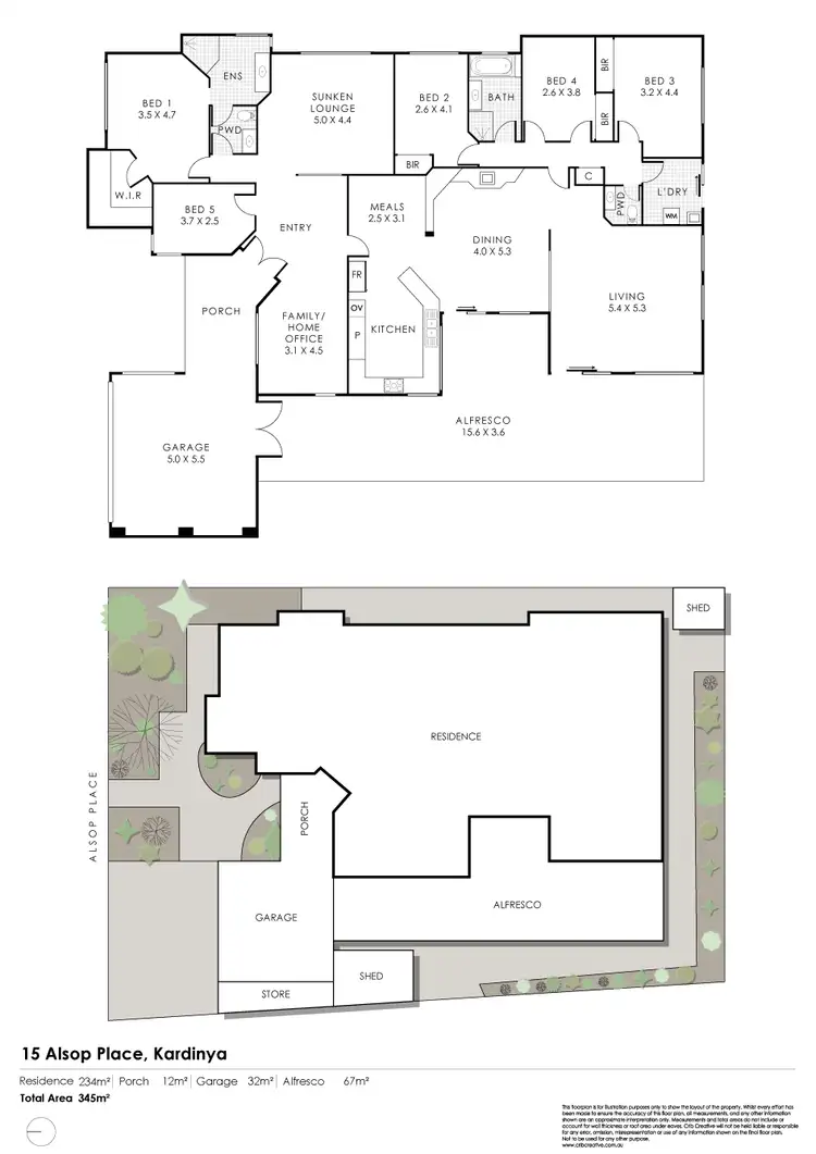 Floorplan of Homely house listing, 15 Alsop Place, Kardinya WA 6163