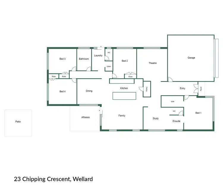 Floorplan of Homely house listing, 23 Chipping Crescent, Wellard WA 6170
