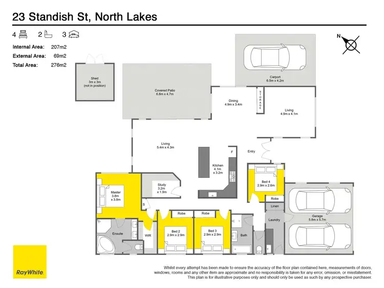 Floorplan of Homely house listing, 23 Standish Street, North Lakes QLD 4509