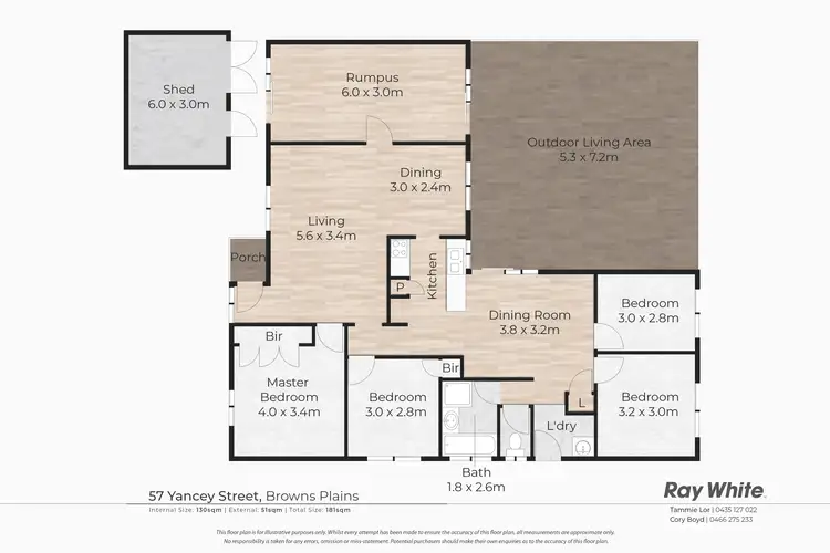 Floorplan of Homely house listing, 57 Yancey Street, Browns Plains QLD 4118
