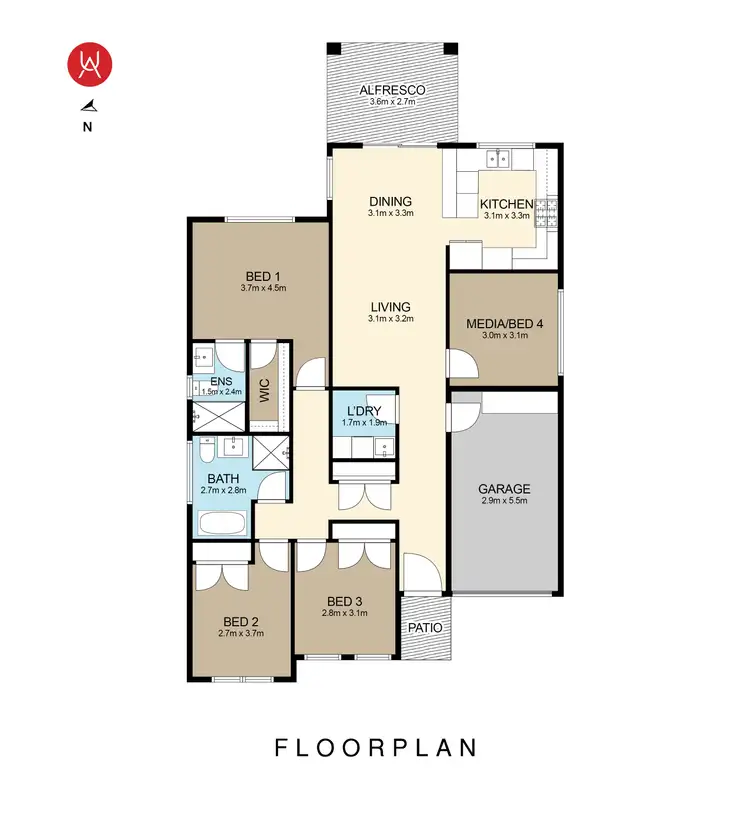 Floorplan of Homely house listing, 46 Ingall Loop, Catherine Field NSW 2557