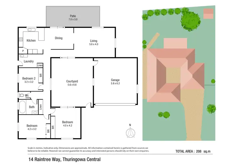 Floorplan of Homely house listing, 14 Raintree Way, Thuringowa Central QLD 4817