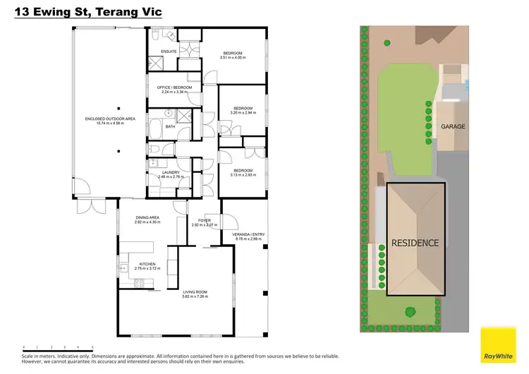 Floorplan of Homely house listing, 13 Ewing Street, Terang VIC 3264