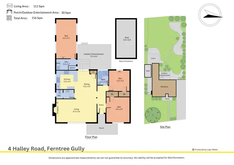 Floorplan of Homely house listing, 4 Halley Road, Ferntree Gully VIC 3156