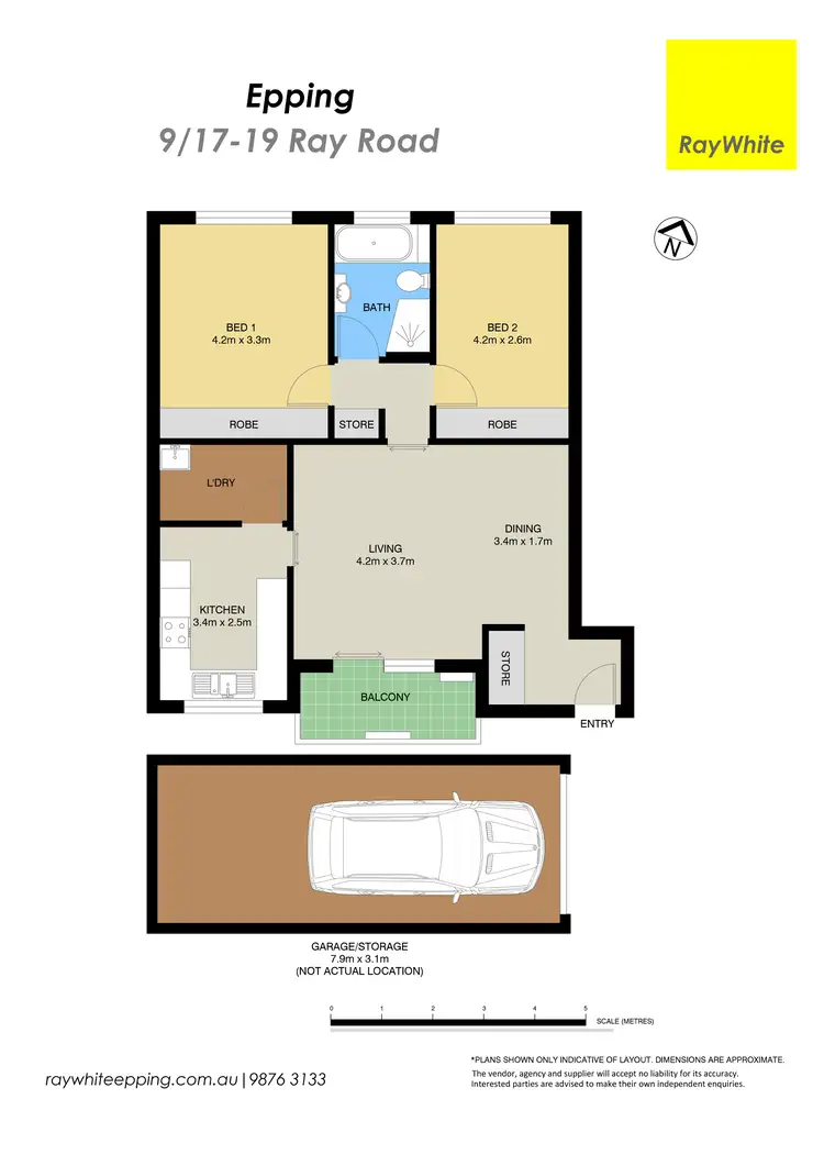 Floorplan of Homely unit listing, 9/17-19 Ray Road, Epping NSW 2121