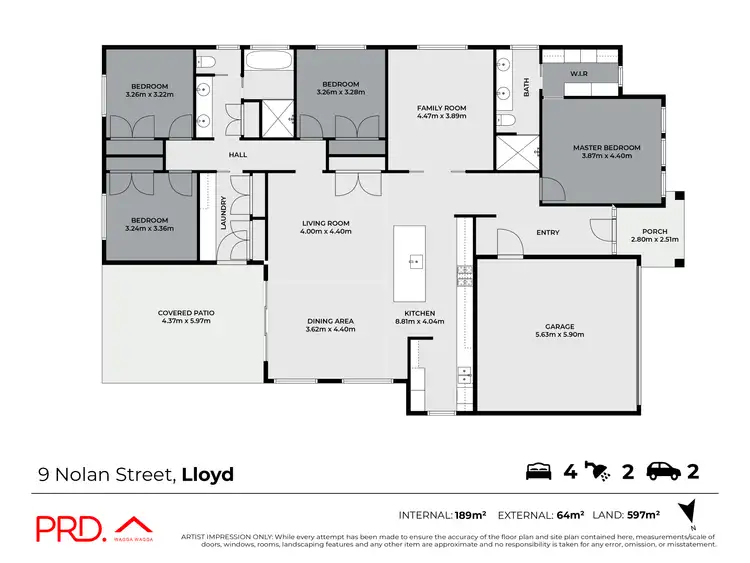 Floorplan of Homely house listing, 9 Nolan Street, Lloyd NSW 2650