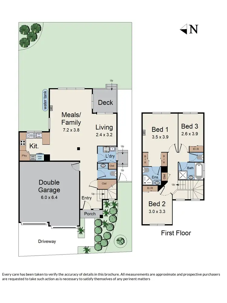 Floorplan of Homely townhouse listing, 43 Watling Grove, Ferntree Gully VIC 3156